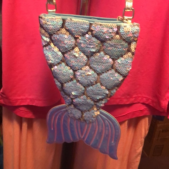 New without Tags Sequin Mermaid Crossbody Purse 👛🧜‍♀️ by P.S. 🧜‍♀️ - Picture 17 of 17